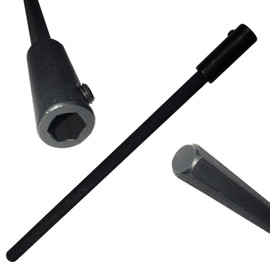 Hex Extension 7/16 Inch X 7/16 Inch X 12" Long for 1/2" Drills 7/16 Male Hex End X 7/16 Female Hex End with Set Screw Double It Up for 24" Works with Helios Visi-Trim Sprinkler Trimmer