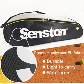 Senston raqueta de bádminton bolsa, bolsa de raqueta de tenis, solo hombro Racket Bag, de 15 Paletero, impermeable y a prueba.