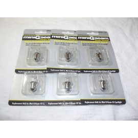 Brinkmann Lot of 6 Brinkmann HPR50 Mini-Q-Beam 4D Spotlight Replacement 5.2V Halogen Bulbs