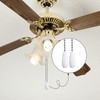 Dotlite Ceiling Fan Pull Chain Extender, 2pcs Wooden Decorative Pendant