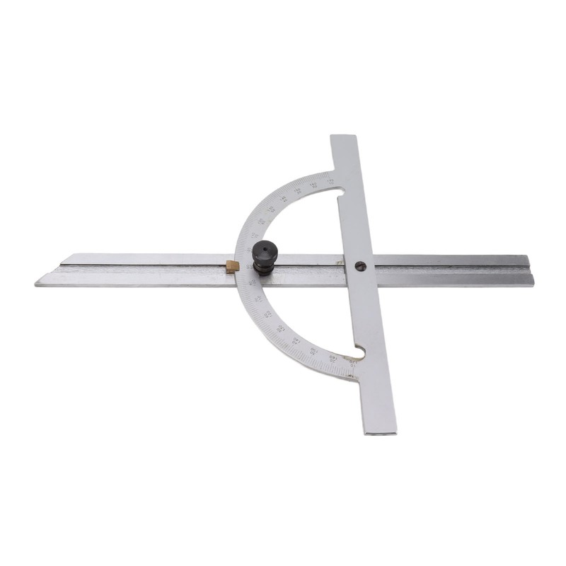 Woodworking Protractor Carbon Steel High Accuracy Easy Read Portable Adjustable