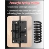 4 Pack Door Hinges Matte Black, Manganese Steel, 4 Inch