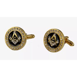 The Quiet Witness 4031809 Mason Cufflinks Masonic Emblem Cuff Links Tuxedo Square Compass Lodge