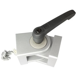Joint 45 x 45 with Clamping Lever, Groove / 8/10 Die-Cast Aluminium Painted