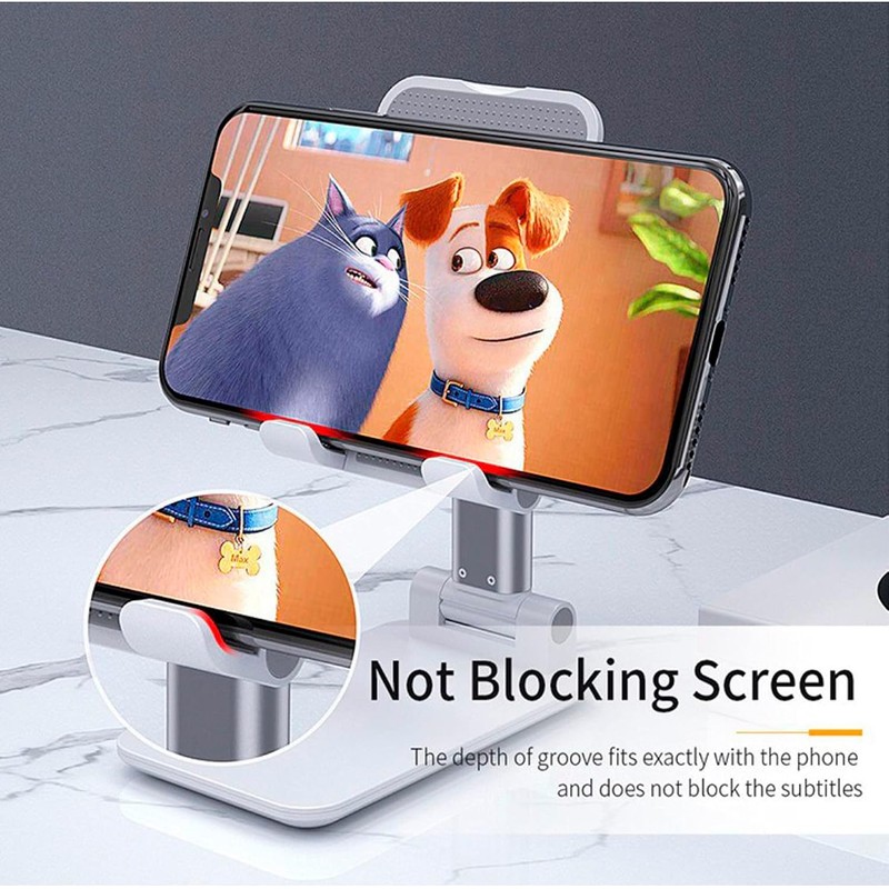 Vimi Soporte Celular De Mesa Ajustable con Inclinación Posiciones (Negro)