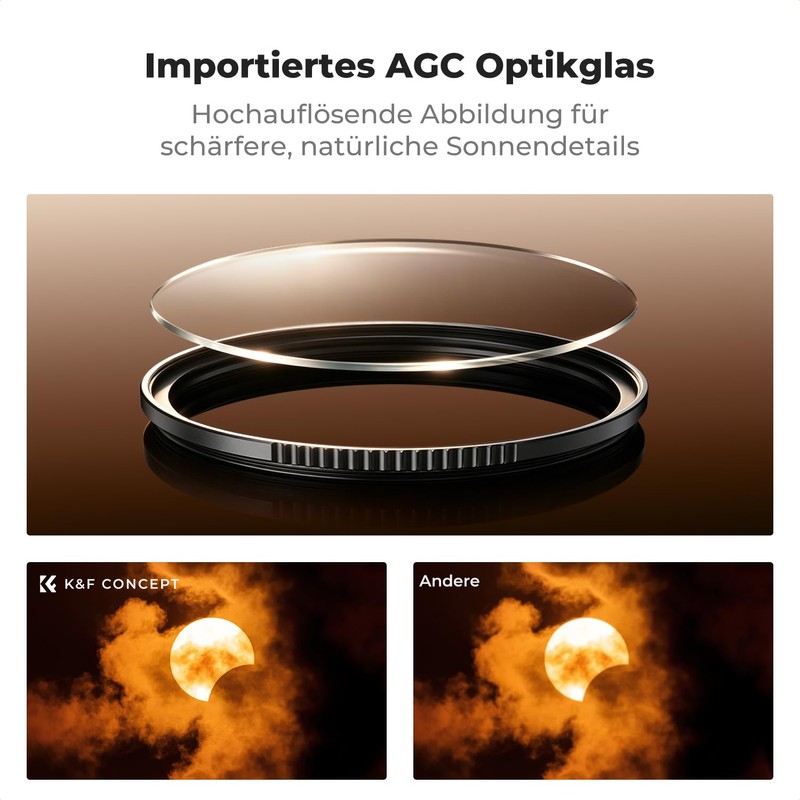 K&F Concept ND100000 Solar Eclipse Filter 95 mm (16.6 Stops)