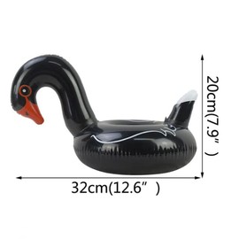 Bargain Wells Inflatable Black Swan Hot tub Bath Pool Drinks Holder