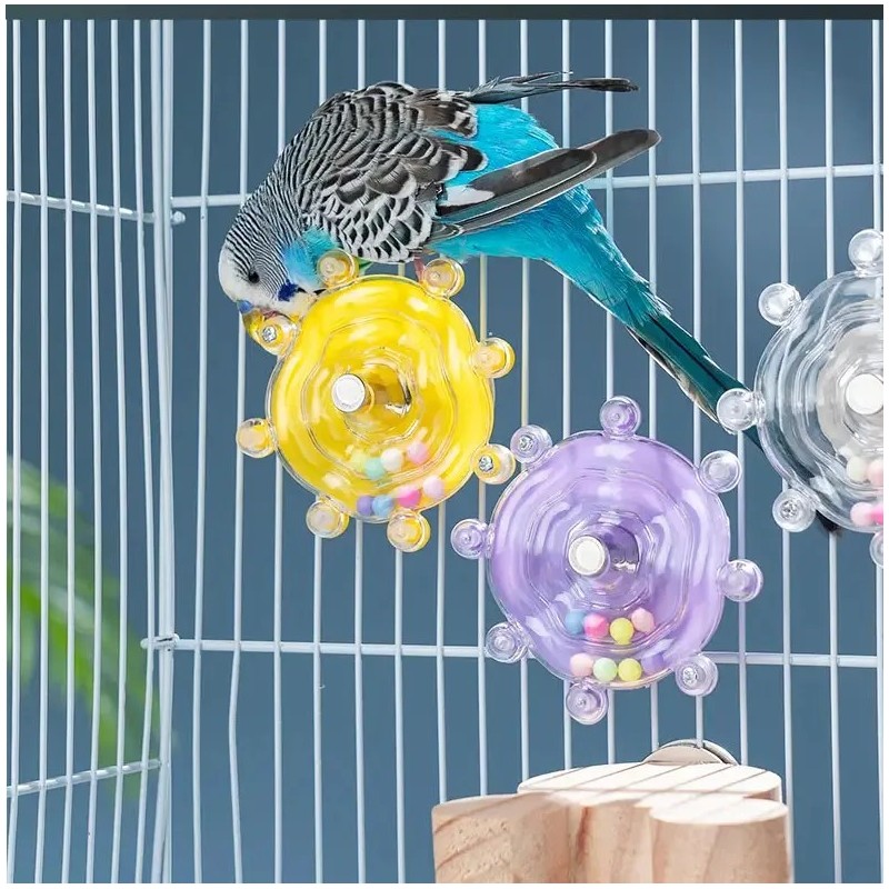 OKONOS Interactive Parrot Foraging Toy Hanging Bird Cage Toy for