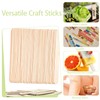 100 Pcs Natural Wood Craft Sticks, 5.91 IN Jumbo Size