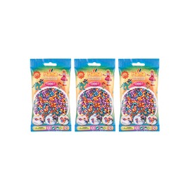 Hama 3000 x Midi Beads (3 x 1000 Pieces) - Assorted Colours