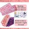 2pcs Limited Edition Patches, Pink Iron On Sew on Embroidery