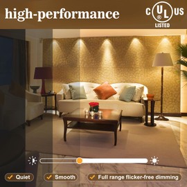 25W Dimmable LED Driver, 120V AC to 24V DC Transformer Electric Power Supply Adapter, 25W LED Dimming Driver, Electric Power Supply Compatible with lutron, leviton Dimmers 1 Pack