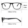 Large Blue Light Blocking Reading Glasses Readers for Men Low