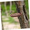 Yardwe 1 Set double layer hanging bird bath balcony bird