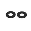 sourcingmap M3 x 7mm x 0.5mm Black Zinc Plated Flat