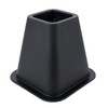Simplify 2 Pack 6 inch 4 Pack Bed Risers, Black