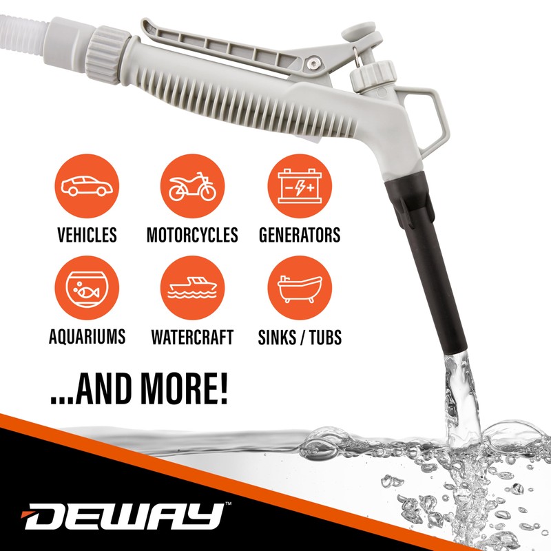 DeWay Gas Can Fuel Transfer Pump with Trigger Nozzle |
