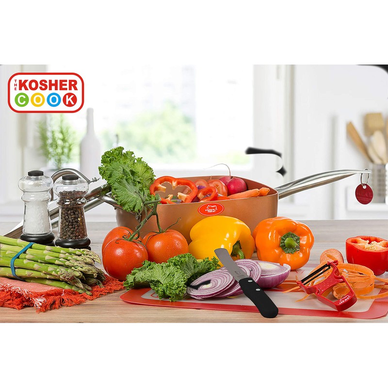 The Kosher Cook Black Kitchen Knife – 4.5” Steak and