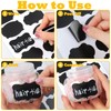 Loghohu 150 Pcs Chalkboard Labels,Chalk Labels Waterproof Reusable Removable Label