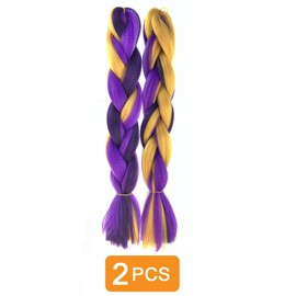 Traziewell Braided Ponytail Extension Hair Extensions for Braiding Fashion Color Hair Extension Ombre Synthetic Braid Decor Birthday Party Favors Hair Pieces for Women 1609