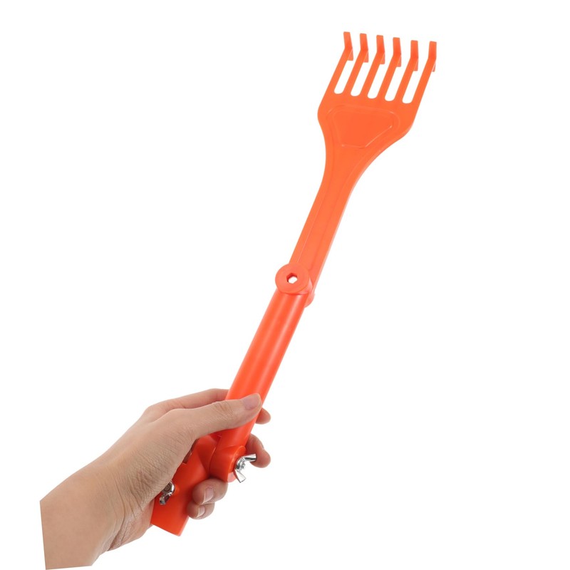 Hohopeti 1set Mini Rake Gutter Cleaning Tool Rotating Handle Efficiently