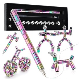 Fidget Pen, Magnetic Pen, Trendy Stress-Relief Toy for Teenagers, Work Decompression Gadgets，Teenager's Birthday Gift Ideas，Gifts Suitable for Boys and Girls. (Colorful)