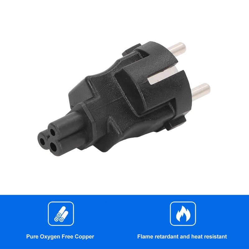 4PCS 2 Slot Plug to IEC320 C5 Power Adapter Professional