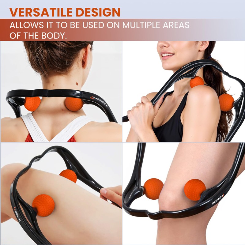 Gideon™ Neck and Shoulder Therapeutic Self-Massage Tool Dual Trigger Point