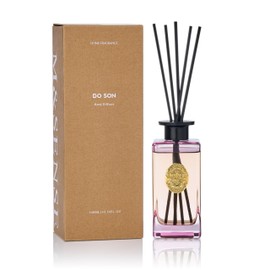 M&SENSE 10.14 oz Large Reed Diffuser Set | Gardenia Scent Oil Diffuser with Sticks | Bedroom Bathroom Living Room Decor