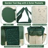 Garden Tool Bag, 7.5" x 8" Garden Tote Storage Bag