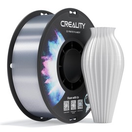 Creality PETG 3D Printing Filament 1.75mm, Excellent Toughness High Precision, Odorless Non-Toxic Moistureproof, 1kg(2.2lbs) Glossy PETG Filament for 3D Printer (Transparent)