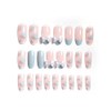 Nail Tips, Set of 24, 12 Different Sizes, Medium Length,