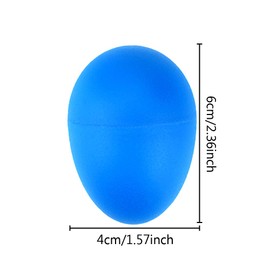 Augshy 40PCS Plastic Egg Shakers Percussion Musical Maracas Easter Eggs with a Storage Bag for Toys Music Learning DIY Painting(8 Different Colors)