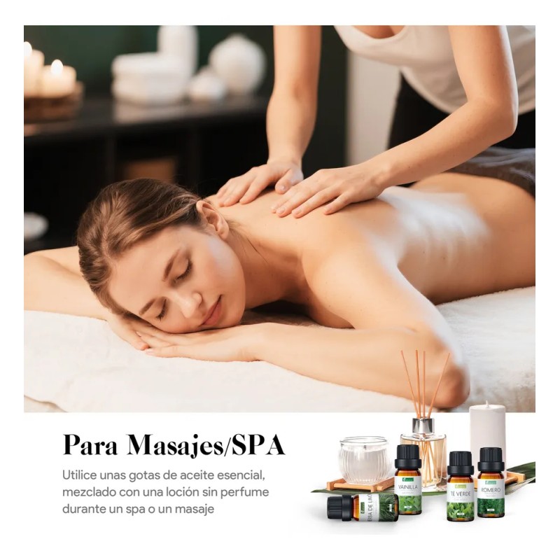 Kaisasa Kit De 12 Aceites Esenciales Aromaterapia Natural Estilo B