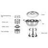 Stainless Steel Hot Pot Stove Outdoor Camping Hot Pot Stove