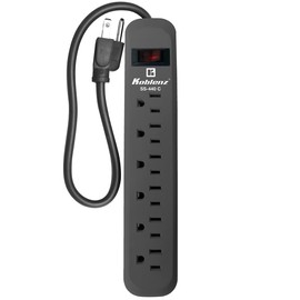 Koblenz Regleta Multicontacto con Supresión de Picos, Conector Multiple con 6 Contactos Regulados, Extensión de 45 cm, 440 Joules de Protección, para Oficina, Hogar, Dormitorio SS-440 C