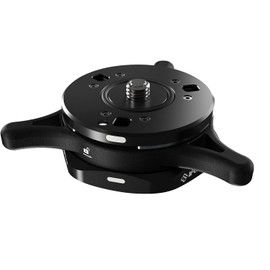 IFOOTAGE Quick Release System Seastar Q1S, Plate, 1/4" 3/8" Quick Release Tripod Mount Plate Convertible Screw, Max Load 9KG