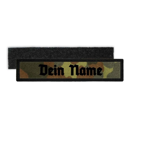 Copytec Patch German Army Name Plate Old German Font BW