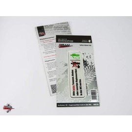 BIKE-label 3D Toilet Sticker Aluminium Look Hygiene Items Not in the Toilet 125 x 35 mm 900135VA