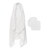 Lalo The Hooded Towel & Washcloth Set, 100% Organic Cotton,