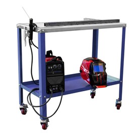 KASTFORCE KF3002 Portable Welding Table Wedling Cart Universal Work Table with 5/8" /16mm Holes on Top