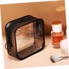 DOITOOL 4pcs Transparent Zippered Makeup Organizer Bags Clear Pouches Double