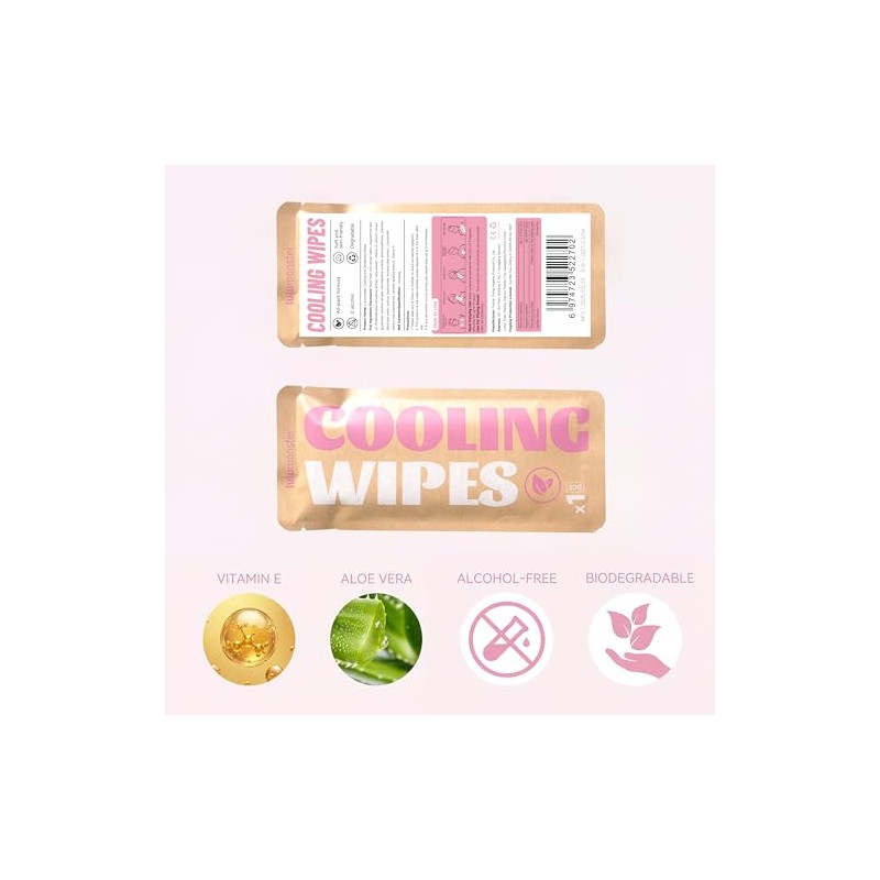 Cooling Body Wipes - Refreshing Individually Wrapped Wipes