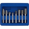 Astro Pneumatic Tool 2181 8-Piece Double Cut Carbide Rotary Burr