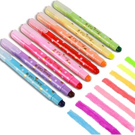 CHoSCH CS-199 - Paquete de 8 colores surtidos, barra de la Biblia y resaltador sólido para la escuela y la oficina, 8 unidades (8)