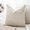 OTOSTAR Linen Throw Pillow Cover Set of 1 Decorative Square