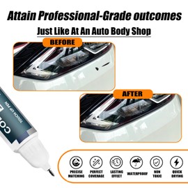 QAB Pearl White Tricoat Touch Up Paint for Nissan, Car Paint Pen Scratch Repair Two-In-One Touch Up Paint, Premium Car Scratch Remover for Deep Scratches