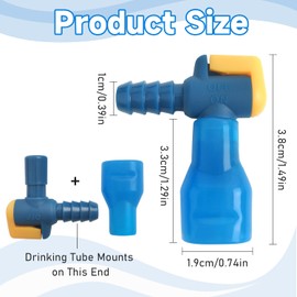 TXSN Bite Valve ON-Off Switch Tube Nozzle Replacement for Hydration Bladder Water Reservoir 90°, Pack of 2