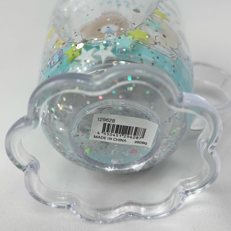 Klux 129628 Cafe Shaped Glitter Cup Taro Chanzu