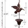 Aifeorzo 8.5FT Rain Chain, Hummingbird Rain Chains for Gutters, Functional